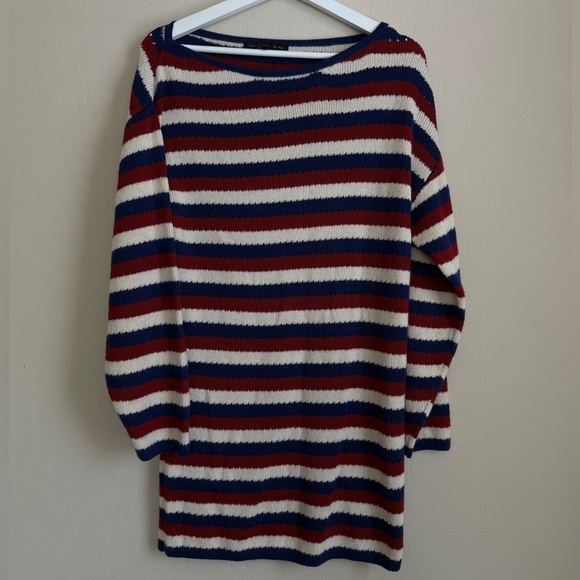 REVOLVE Echo Sweater Dress in Multi Stripe HOUSE OF HARLOW 1960 Red Blue Small - Picture 2 of 9